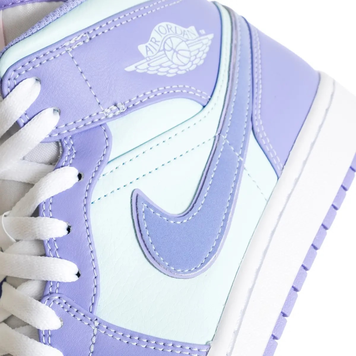 Giày Nike Air Jordan 1 Mid GS 'Purple Glacier Blue' 554725-500 — ảnh 5