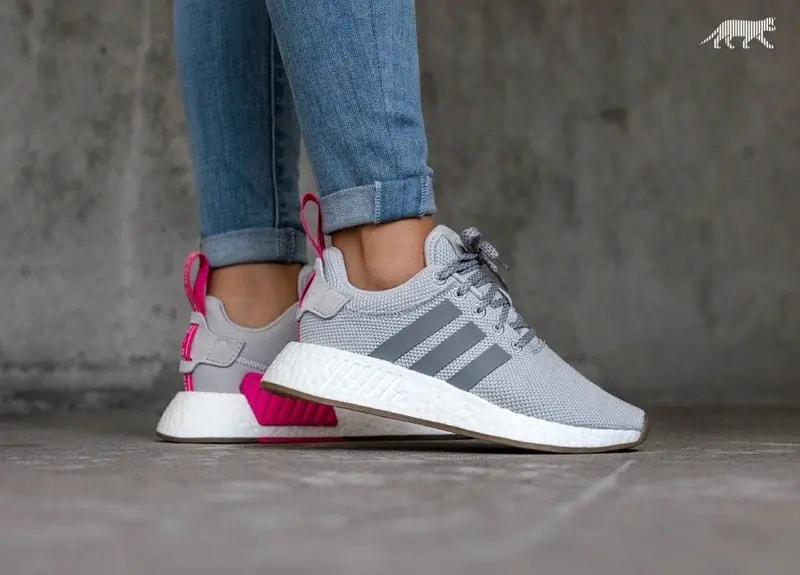 Giày Adidas NMD R2 Grey 'Shock Pink' BY9317 — ảnh 2