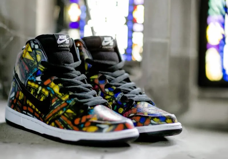 Giày Nike Concepts x SB Dunk High 'Stained Glass' 313171-606 — ảnh 5