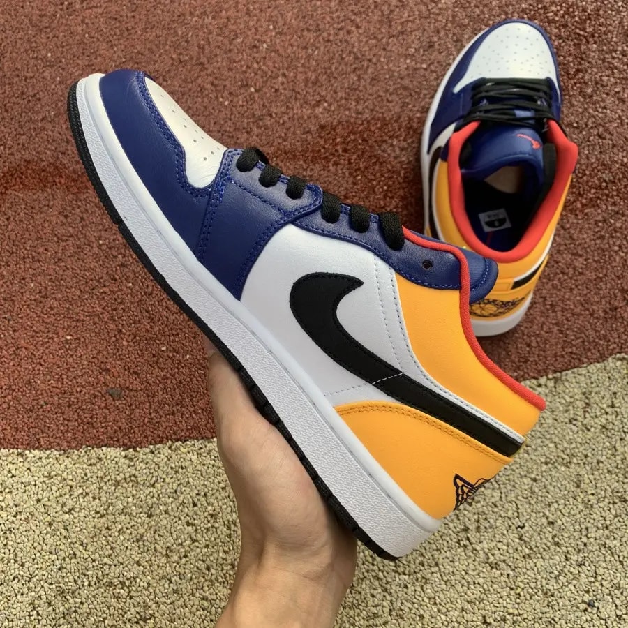 Giày Nike Air Jordan 1 Low 'Royal Yellow' 553558-123 — ảnh 5