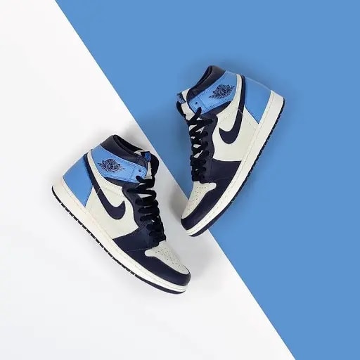 Giày Nike Air Jordan 1 Retro High GS 'Obsidian UNC' 575441-140 — ảnh 5