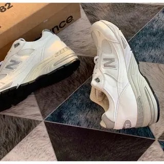 Giày New Balance 991 Made In England 'White Sliver' M991WHI — ảnh 3