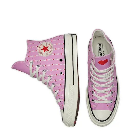 Giày Converse Chuck 70 High 'Love Fearlessly Peony Pink' 167345C — ảnh 4