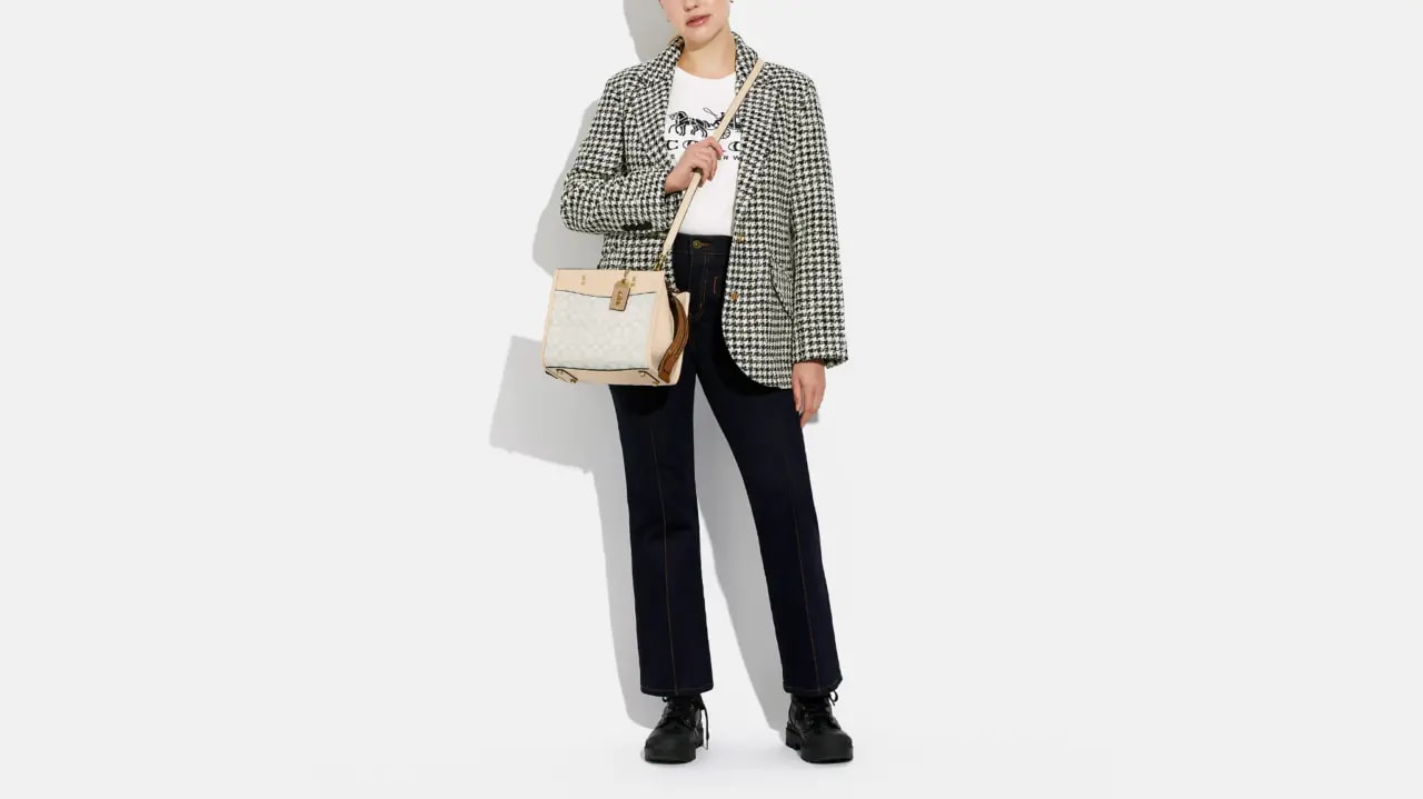 Túi Coach Rogue 25 In Signature Textile Jacquard 'Beige' CA302-B4UDL — ảnh 4