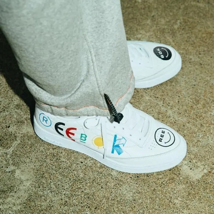 Giày Reebok BlackEyePatch x Club C 85 'White' FY3073 — ảnh 3