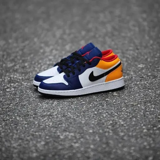 Giày Nike Air Jordan 1 Low 'Royal Yellow' 553558-123 — ảnh 4