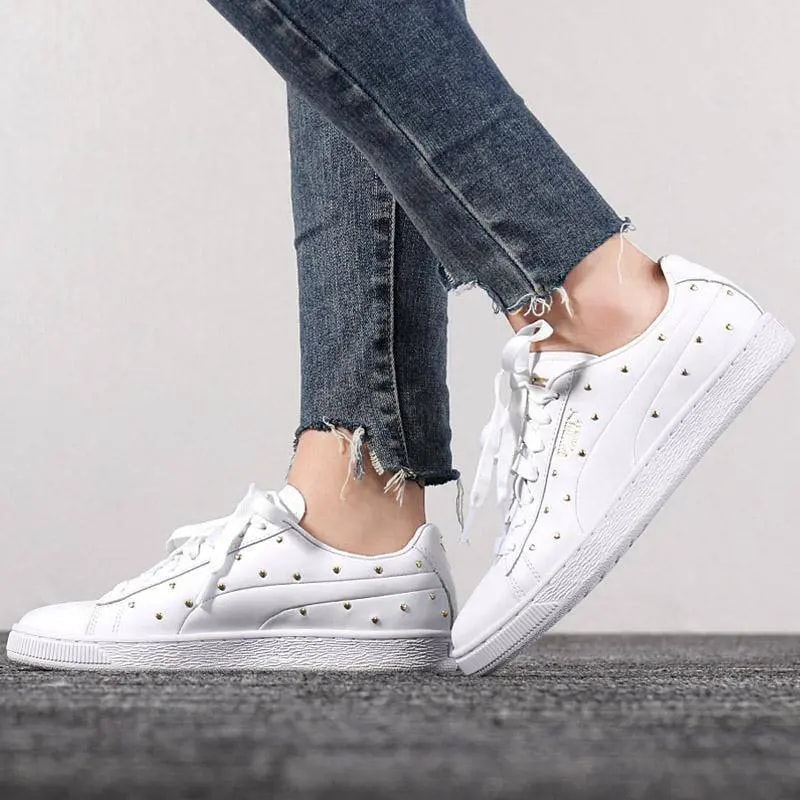 Giày Puma Basket Studs 'White' 369298-01 — ảnh 3