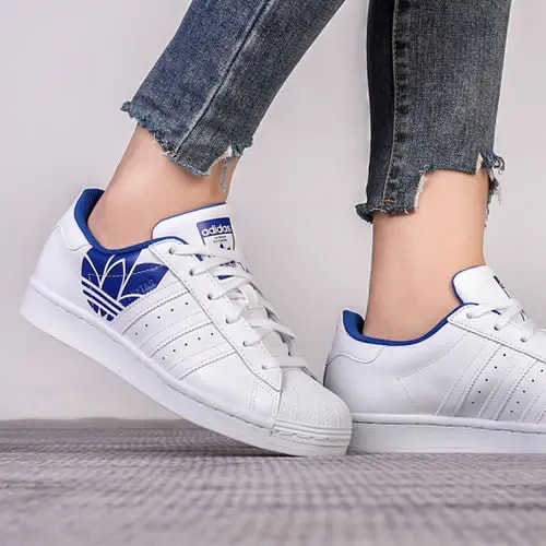 Giày Adidas Superstar 'Trefoil Print Royal Blue' FY2826 — ảnh 3