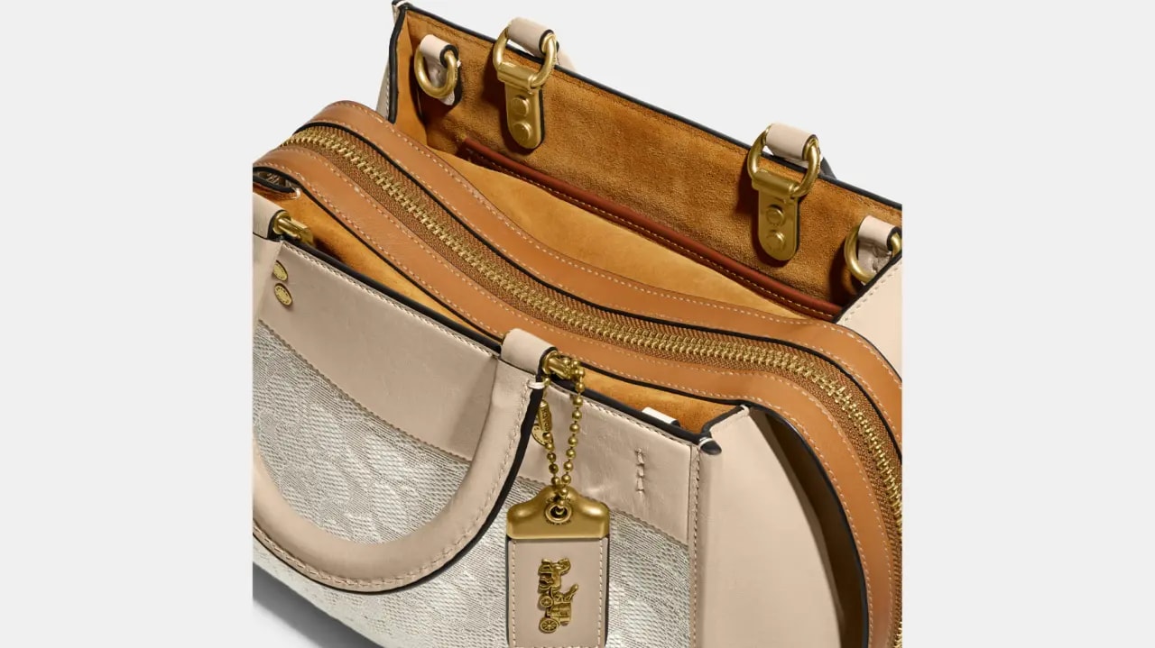Túi Coach Rogue 25 In Signature Textile Jacquard 'Beige' CA302-B4UDL — ảnh 5