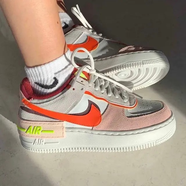 Giày Nike Wmns Air Force 1 Shadow 'Team Red Orange Pearl' CU8591-600 — ảnh 5