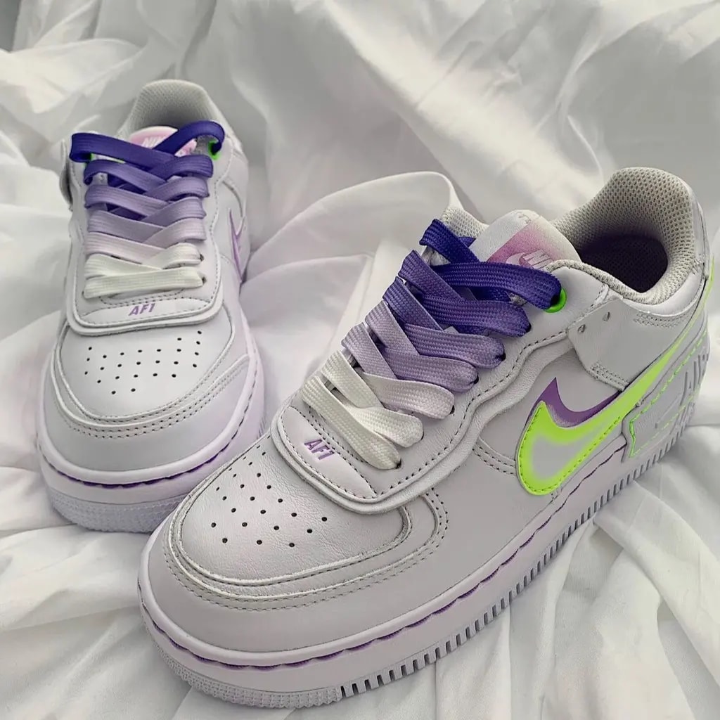 Giày Nike Wmns Air Force 1 Shadow 'White Electric Green' DD9684-100 — ảnh 4