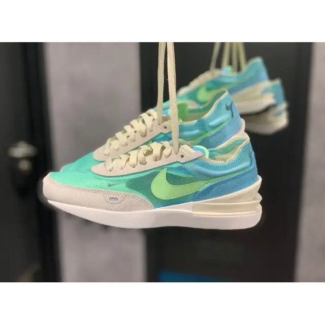 Giày Nike Wmns Waffle One 'Bleached Aqua Lime Glow' DC2533-401 — ảnh 4