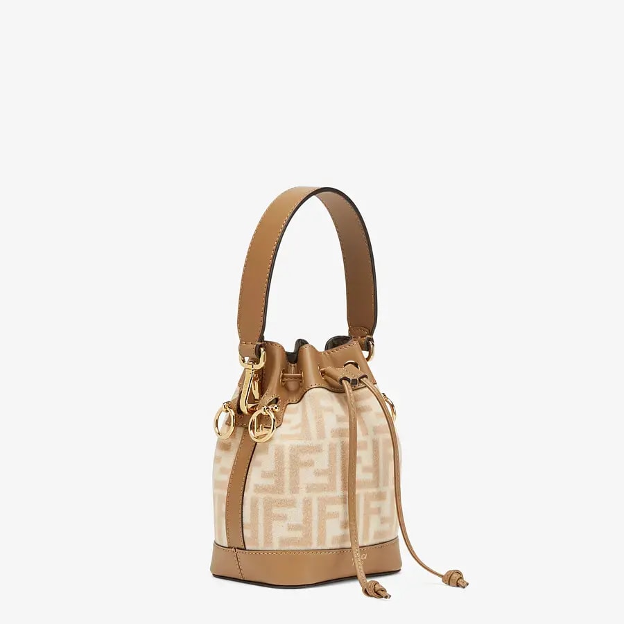Túi Fendi Mon Tresor FF Wool Mini-Bag 'Beige' 8BS010-AHJF-F1F24 — ảnh 2