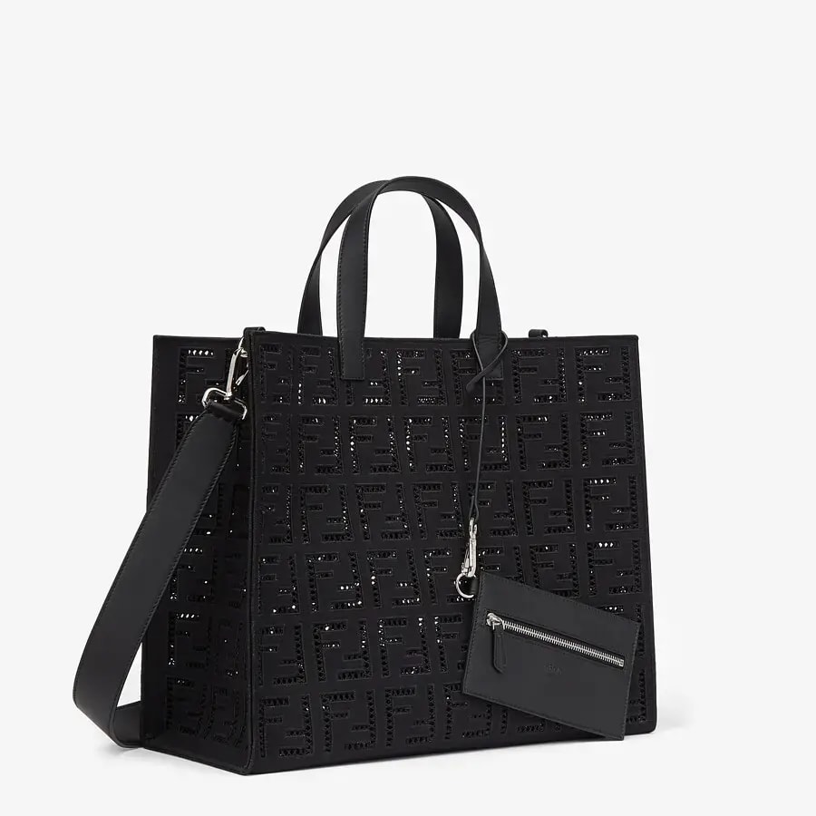 Túi Fendi Shopper Canvas Bag 'Black' 7VA390-AFC1-F0GXN — ảnh 2