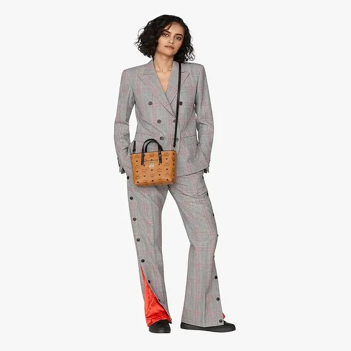 Túi MCM Anya Shopper Visetos Cognac Black MWP9AVI78CO001 — ảnh 2