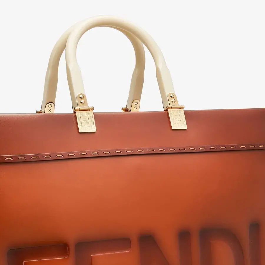 Túi Fendi Women's Brown Leather Tote 8BH372-AF2-GF0QVK — ảnh 3