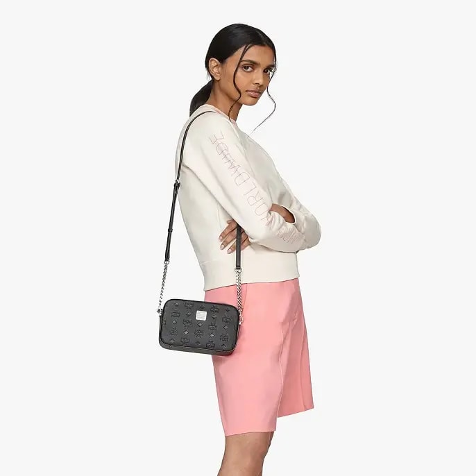 Túi MCM Camera Bag in Monogram Leather MWRASKM01BK001 — ảnh 2