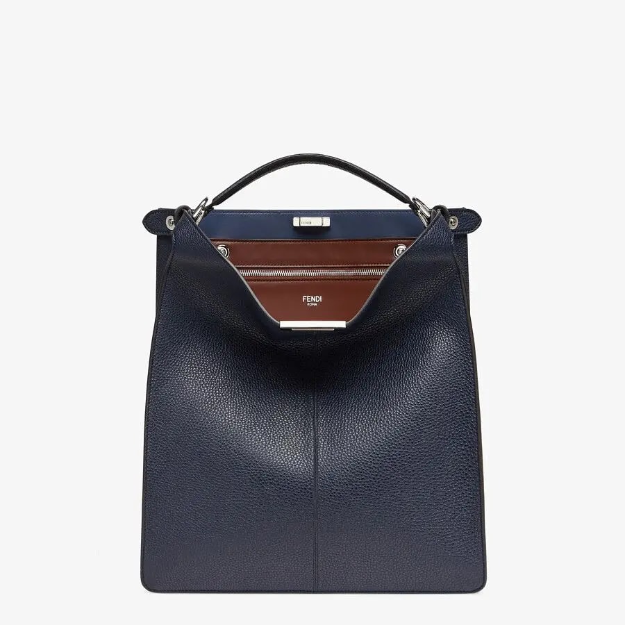 Túi Fendi Peekaboo Iseeu Tote Leather Bag 'Dark Blue' 7VA528-AFC4-F1F17 — ảnh 2