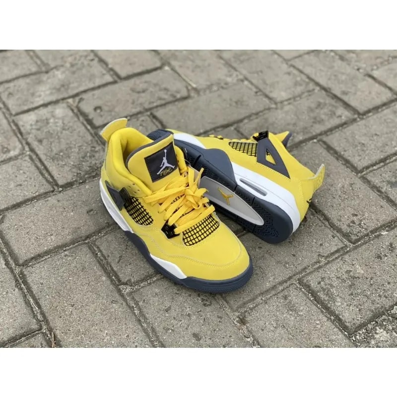 Giày Nike Air Jordan 4 Retro GS 'Lightning' 2021 408452-700 — ảnh 3