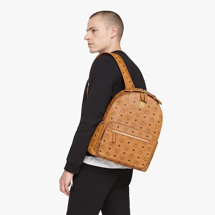 Túi MCM Stark Backpack Visetos Cognac MMKASVE10CO001 — ảnh 2