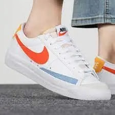 Giày Nike Blazer Low 77 'White Orange Lifestyle' DC4769-105 — ảnh 2