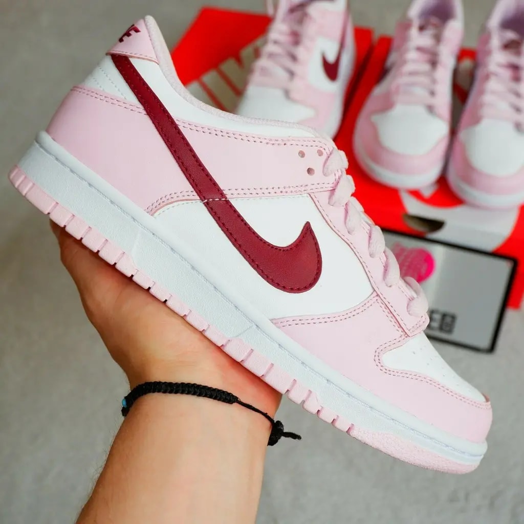 Giày Nike Dunk Low GS 'Pink Foam' CW1590-601 — ảnh 5