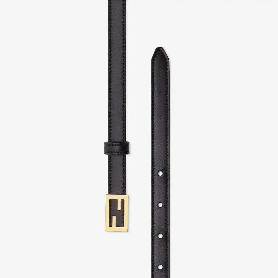 Thắt Lưng Fendi Black Leather Baguette FF Stud Buckle 8C0637AAIWF0KUR — ảnh 3