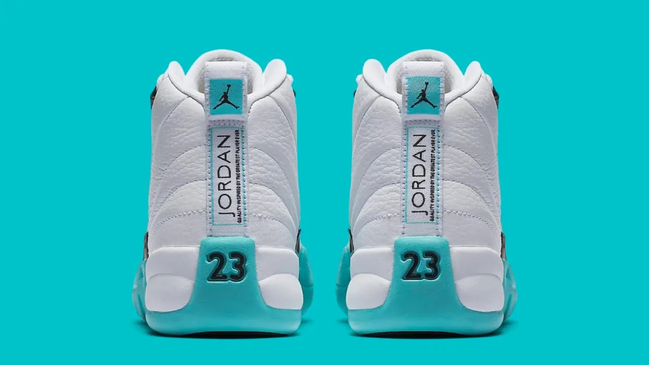 Giày Nike Air Jordan 12 GS 'Light Aqua' 510815-100 — ảnh 5
