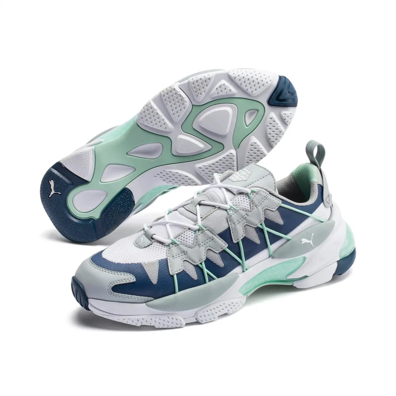 Giày Puma Lqdcell Omega Striped Kit Grey Green 371476-02 — ảnh 2