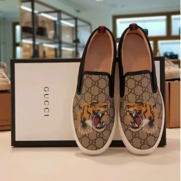 Giày Gucci GG Supreme Slip-On 'Tiger' 456202-K5Z30-8979 — ảnh 3
