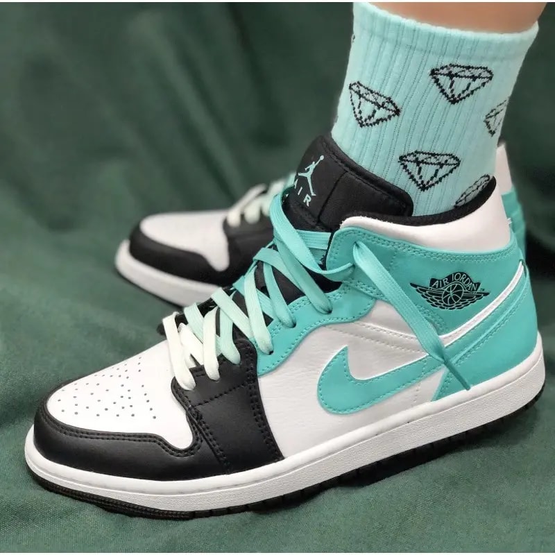 Giày Nike Air Jordan 1 Mid GS 'Tropical Twist' 554725-132 — ảnh 3