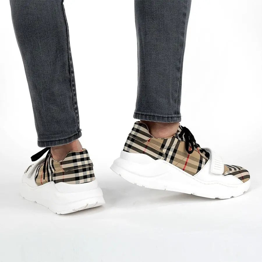Giày Burberry Wmns Vintage Check Cotton 'Archive Beige' 80202811 — ảnh 4