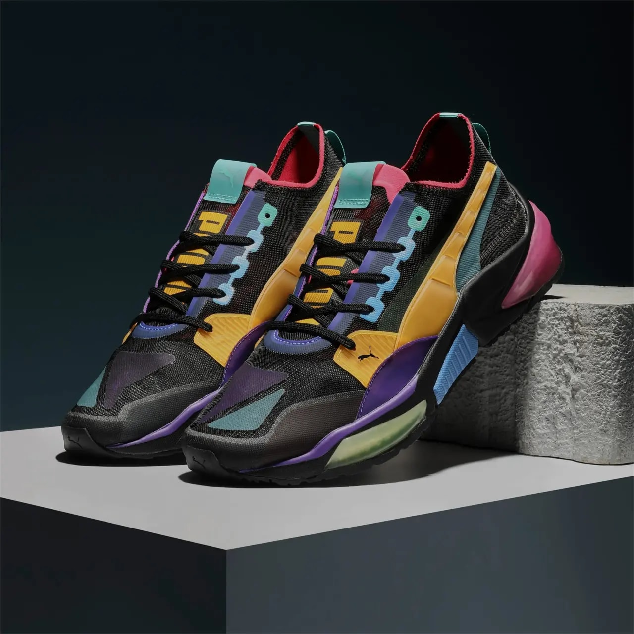 Giày Puma LQDCELL Optic Sheer 'Black Rose Turquoise' 192560-06 — ảnh 3