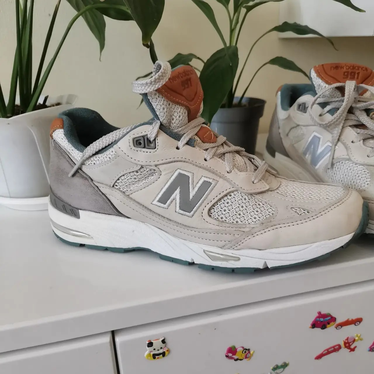 Giày New Balance Wmns 991 Made In England 'Light Grey' W991NBG — ảnh 5