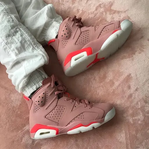 Giày Nike Aleali May x Wmns Air Jordan 6 Retro 'Millennial Pink' CI0550-600 — ảnh 3