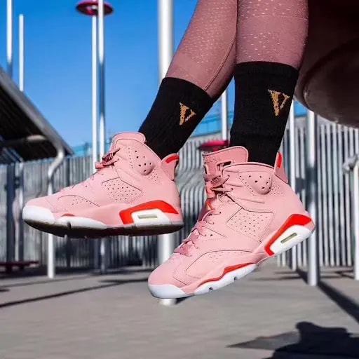Giày Nike Aleali May x Wmns Air Jordan 6 Retro 'Millennial Pink' CI0550-600 — ảnh 2