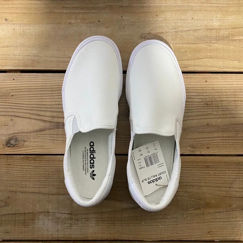 Giày Adidas Court Rallye Slip 'Cloud White' FY4550 — ảnh 3