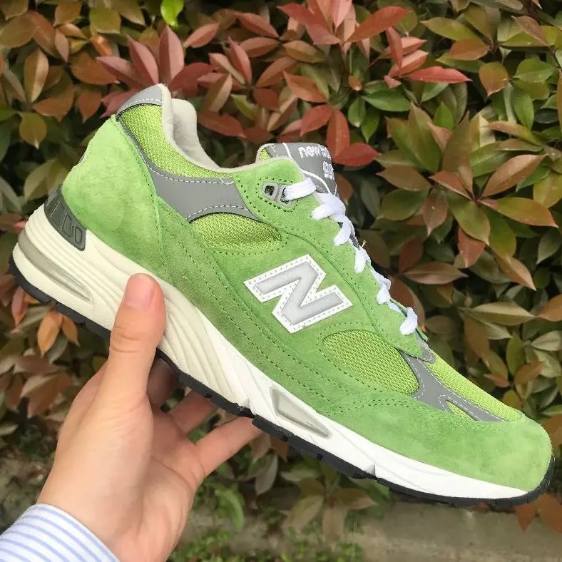 Giày New Balance 991 Made In England 'Bright Green' M991GRN — ảnh 5