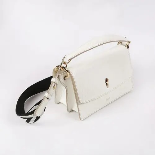 Túi Bally Crocodile-Effect Chevron-Strap 'White' 6230927 — ảnh 5