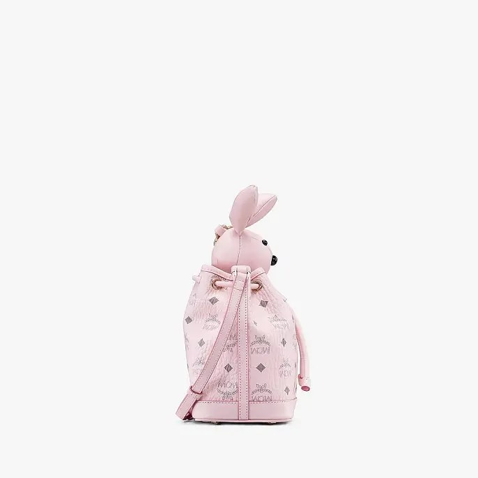 Túi MCM Zoo Rabbit Drawstring Bag Pink MWDAAXL03QH001 — ảnh 3