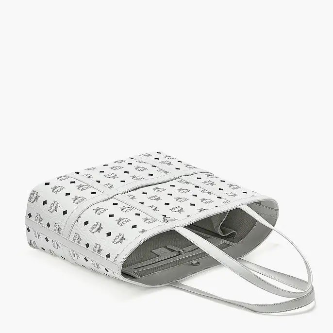 Túi MCM Delmy Shopper Visetos White MWPBSER01WT001 — ảnh 4
