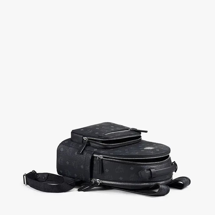 Túi MCM Stark Backpack Visetos Black MMKAAVE08BK001 — ảnh 3