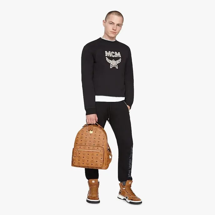 Túi MCM Stark Backpack Visetos Cognac MMKASVE10CO001 — ảnh 3