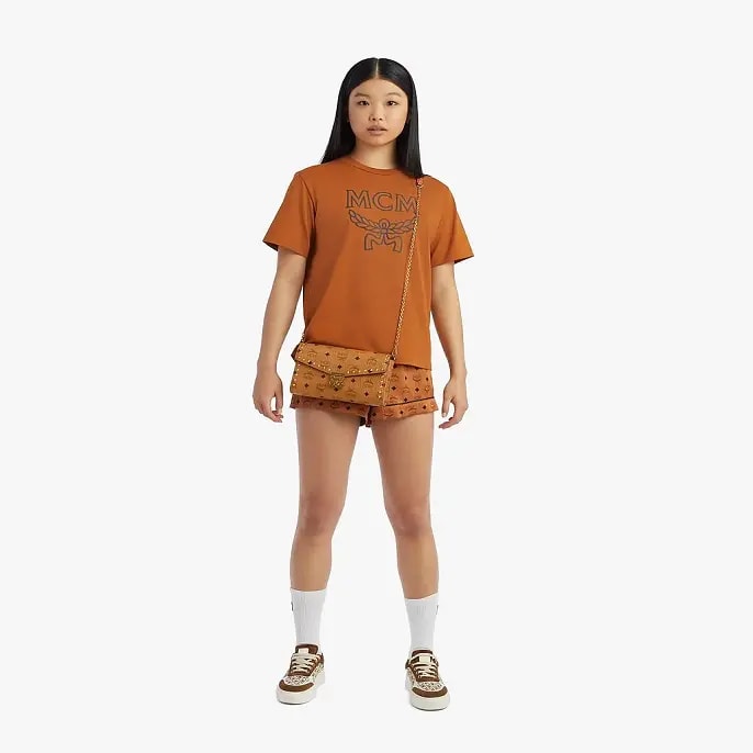 Túi MCM Millie Crossbody Studded Cognac MWRAAME05CO001 — ảnh 3