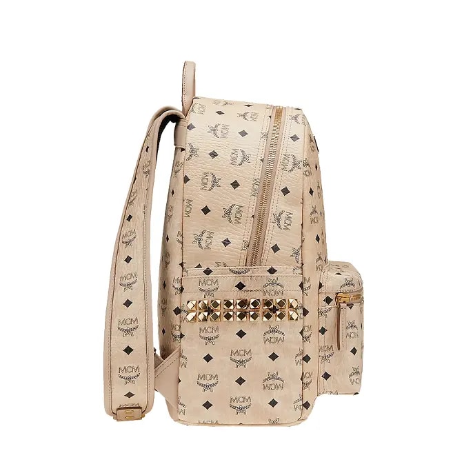 Túi MCM Stark Side Studs Backpack in Visetos MMK6SVE38IG001 — ảnh 3