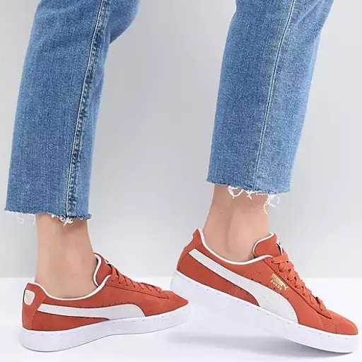 Giày Puma Suede Orange White 365073-15 — ảnh 2