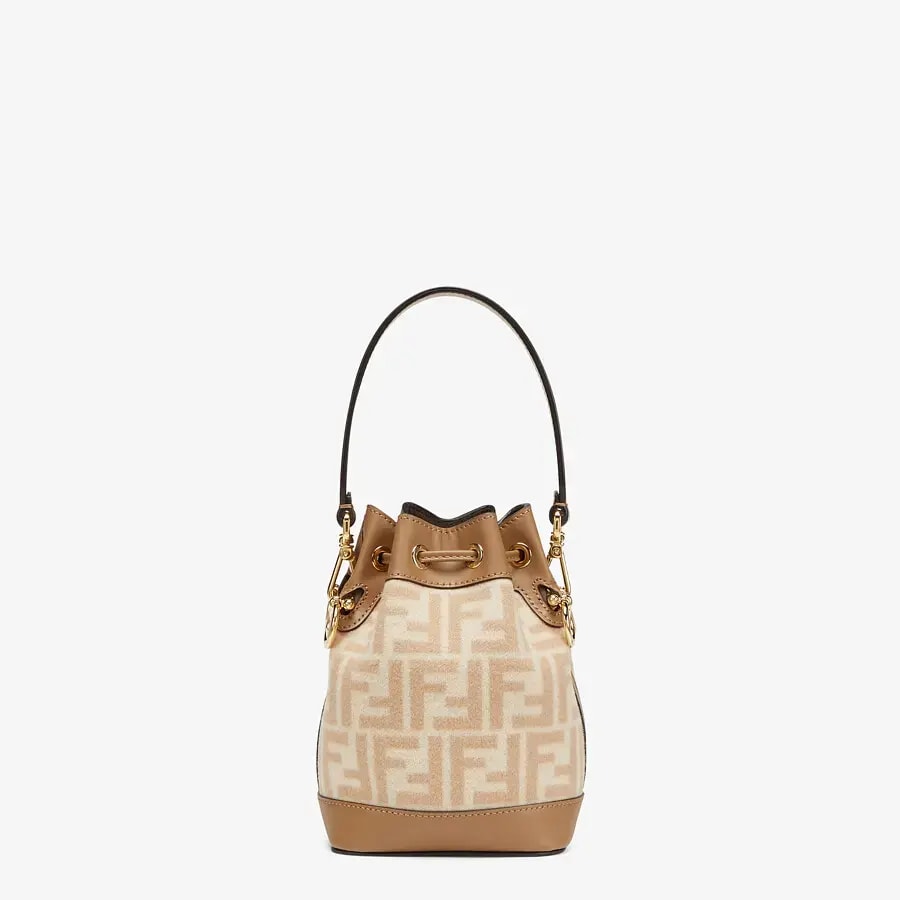 Túi Fendi Mon Tresor FF Wool Mini-Bag 'Beige' 8BS010-AHJF-F1F24 — ảnh 3