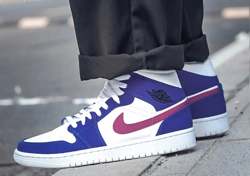 Giày Nike Air Jordan 1 Mid 'Royal Violet' 554724-451 — ảnh 2