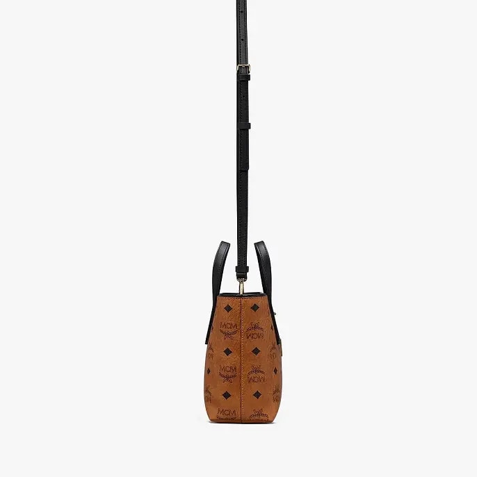Túi MCM Anya Shopper Visetos Cognac Black MWP9AVI78CO001 — ảnh 3