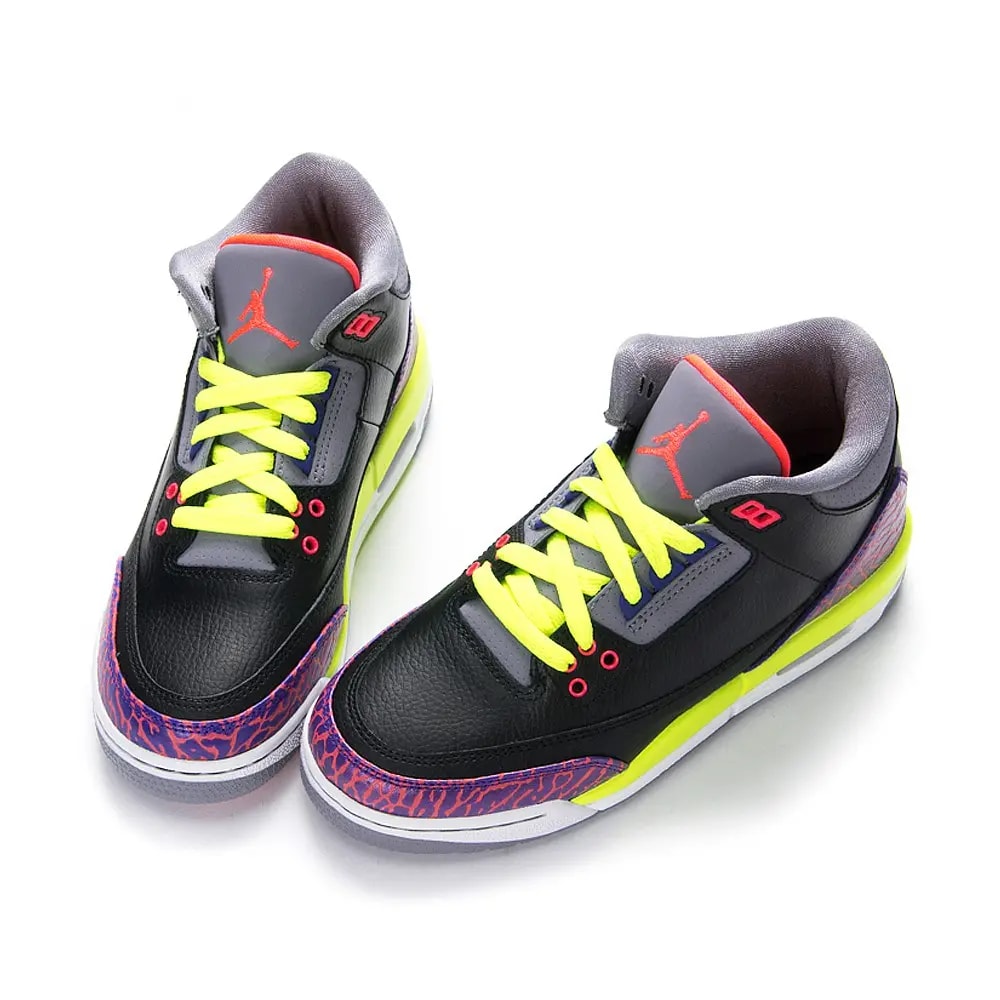 Giày Nike Air Jordan 3 Retro GS 'Black Atomic Red' 441140-039 — ảnh 5
